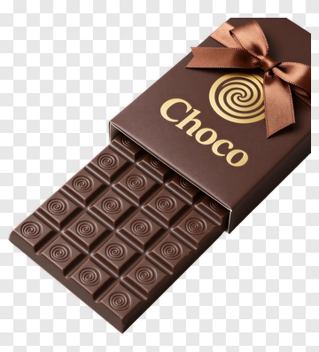 Chocolate Bar In Gift Box PNG