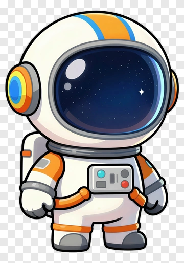 Cute Astronaut In Space Suit PNG
