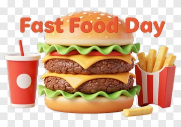 Fast Food Day Meal PNG