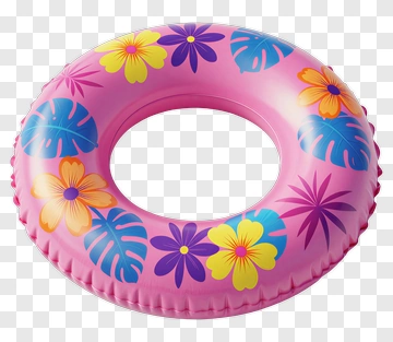 Pink Tropical Inflatable Pool Float PNG