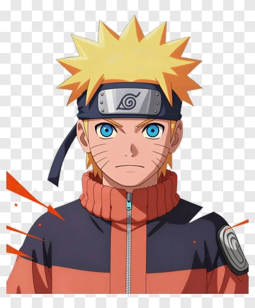 Naruto Uzumaki Anime Portrait PNG