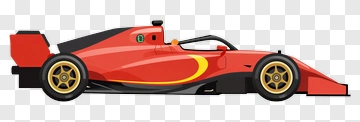 Red Formula One Race Car PNG