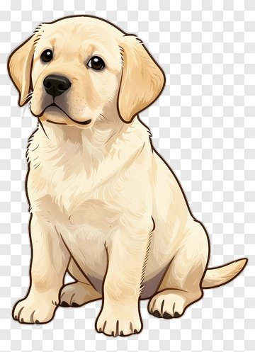 Labrador Puppy Sitting PNG