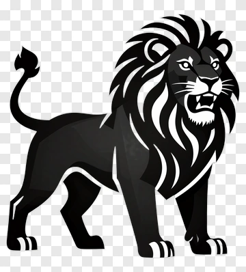 Black Lion Silhouette PNG