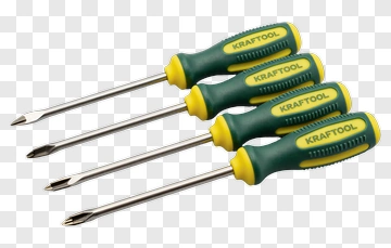Four Kraftool Screwdrivers PNG