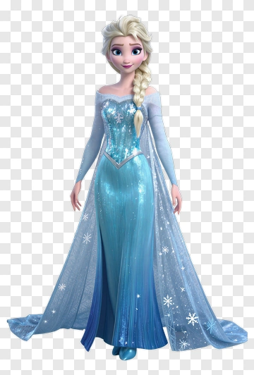 Elsa In Her Ice Gown PNG