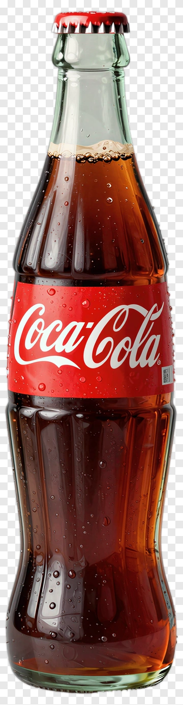 Coca-Cola Bottle With Dew Drops PNG
