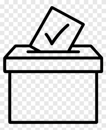 Voting Box With Ballot Paper PNG