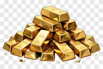 Stack Of Gold Bars PNG