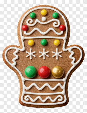 Gingerbread Cookie Glove PNG