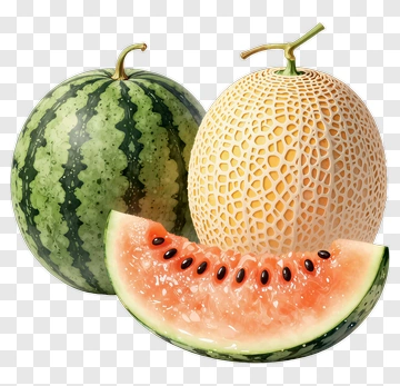 Watermelon And Cantaloupe PNG