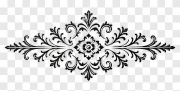 Black Ornamental Design PNG