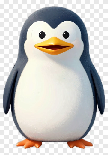 Cute Cartoon Penguin PNG