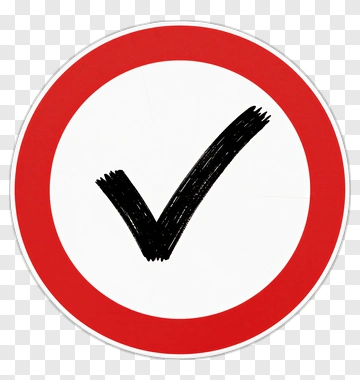 Hand-drawn Checkmark In Red And Black PNG