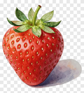 Watercolor Strawberry PNG