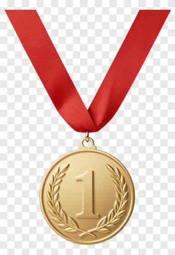 Gold Medal First Place PNG