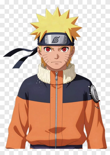 Naruto Uzumaki In Orange Jacket PNG
