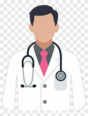 Doctor With Stethoscope And Pink Tie PNG