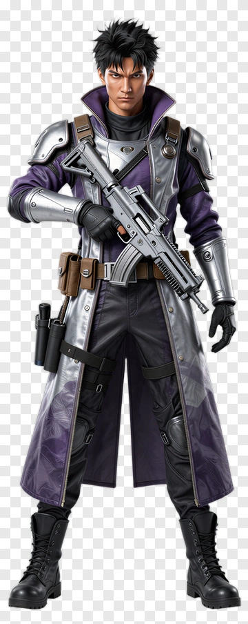 Soldier Action Figure With Gun PNG