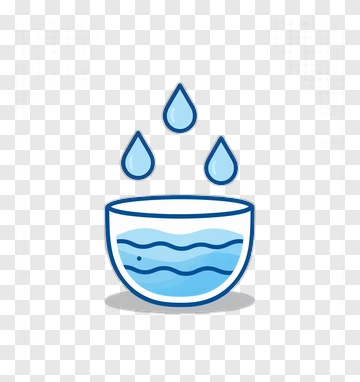 Water Droplet Falling Into Bowl PNG