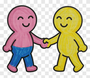 Two Friends Holding Hands PNG