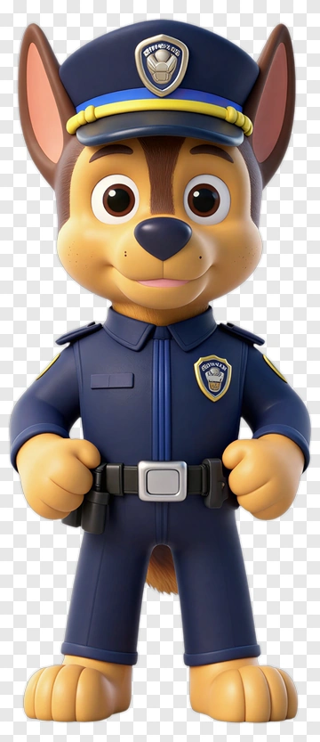 Chase The Police Dog Toy Figure PNG