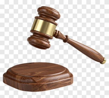 Gavel On Wooden Stand PNG