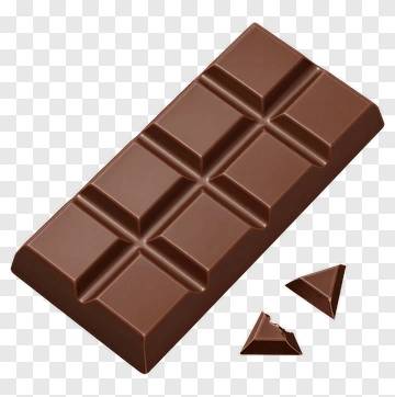 Chocolate Bar With Pieces PNG