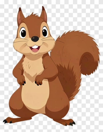 Happy Squirrel PNG