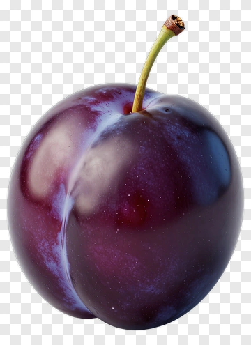 Plum With Stem PNG