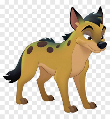 Cartoon Hyena Character PNG