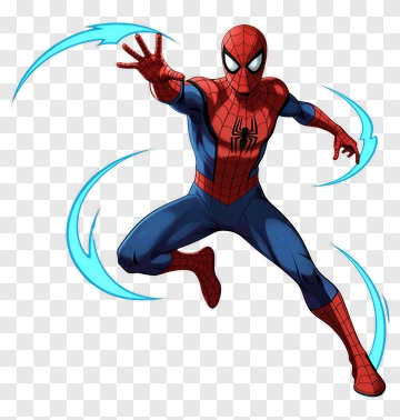 Spider-Man In Action Pose PNG