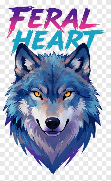 Feral Heart Wolf PNG