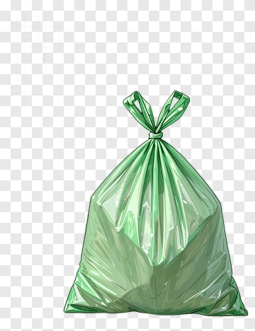 Green Plastic Bag PNG