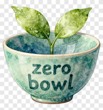 Plant Growing In Zero Bowl PNG