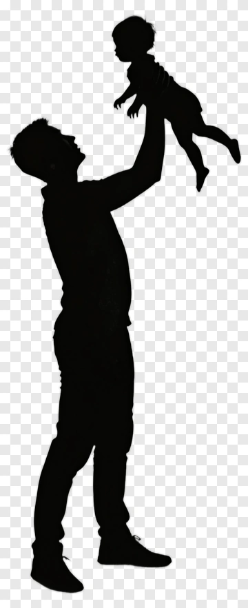 Man Holding Child PNG