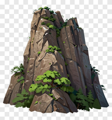 Mountain With Vegetation PNG
