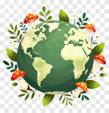 Earth Surrounded By Nature PNG