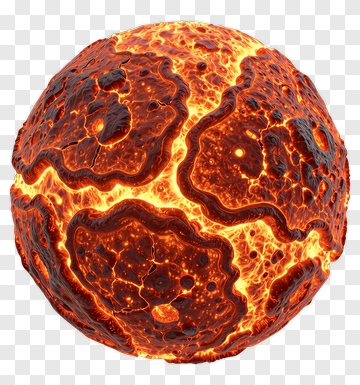 Lava Sphere PNG