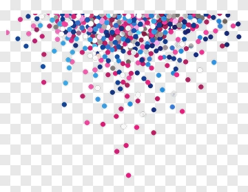 Rain Of Colorful Confetti PNG
