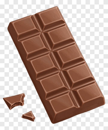 Chocolate Bar With Pieces PNG