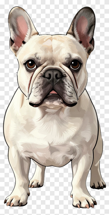 French Bulldog Illustration PNG