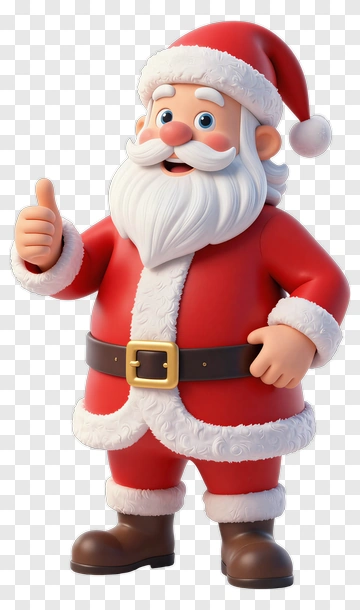 Santa Claus Giving A Thumbs Up PNG