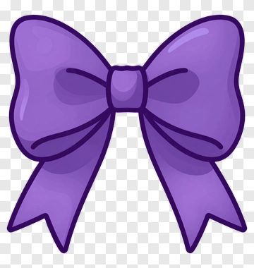 Purple Bow PNG