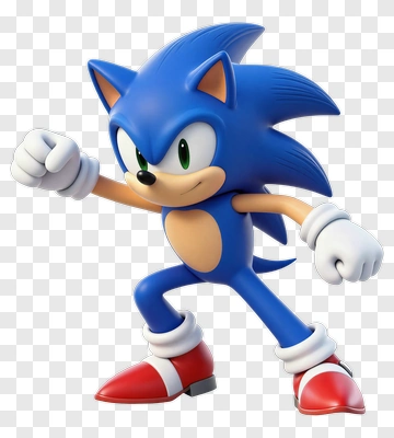 Sonic The Hedgehog In Dynamic Pose PNG