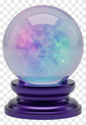Crystal Ball With Nebula Inside PNG