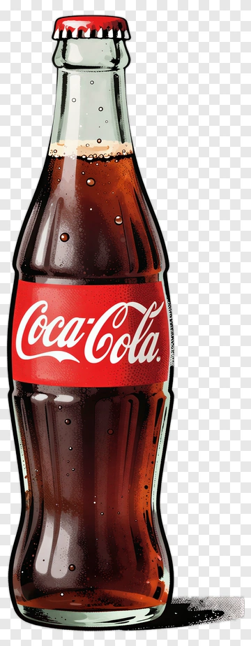 Coca-Cola Bottle Illustration PNG