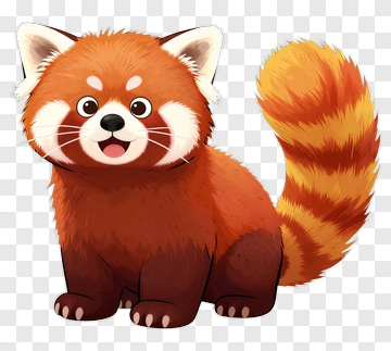 Cute Red Panda PNG