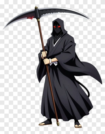 Death Reaper With Scythe PNG
