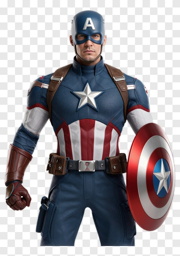 Captain America In Full Gear PNG